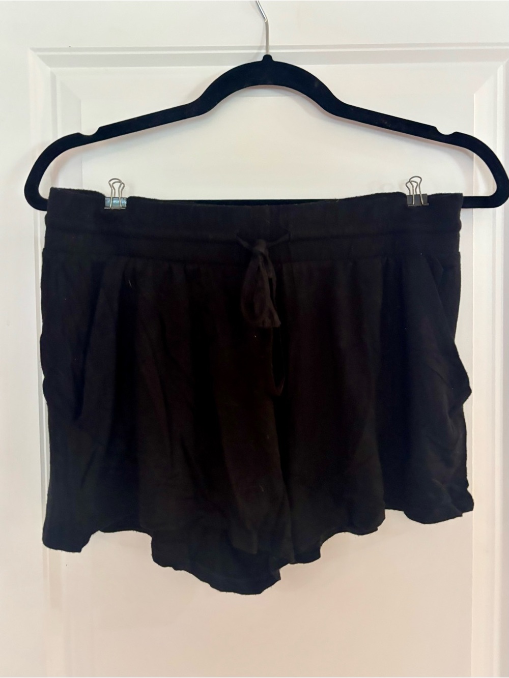 stars above Black Drawstring Athletic Shorts